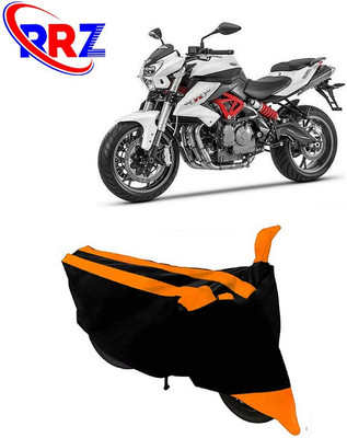 RRZ Waterproof Two Wheeler Cover for Benelli(TNT 600i, Black, Orange)