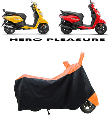 Coxtor Waterproof Two Wheeler Cover for Hero(Pleasure Plus, Orange)