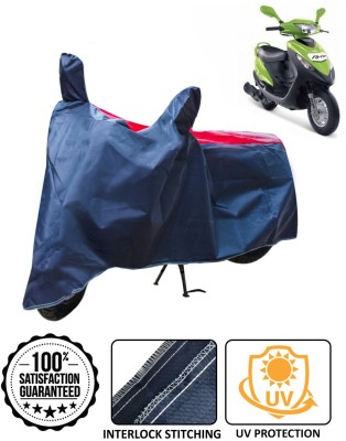 AutoRetail Waterproof Two Wheeler Cover for Mahindra(Flyte, Blue, Red)