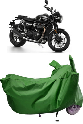 Amexride Two Wheeler Cover for Triumph(Speed Twin, Maroon)