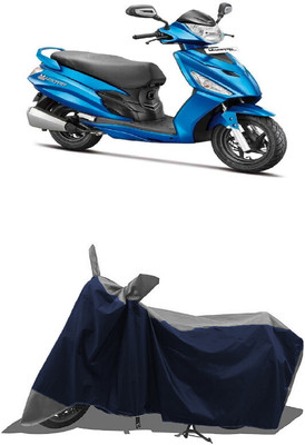 SUGASHRI Waterproof Two Wheeler Cover for Hero(Maestro Electric, Grey, Blue)