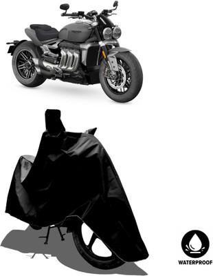 Amexride Waterproof Two Wheeler Cover for Triumph(Rocket III, Black)