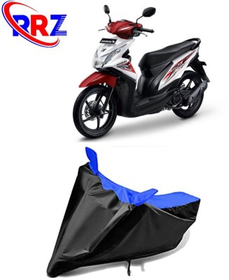 RRZ Waterproof Two Wheeler Cover for Honda(Beat, Black, Blue)