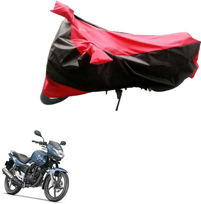 Mdstar Waterproof Two Wheeler Cover for Suzuki(GS 150R, Black, Red)