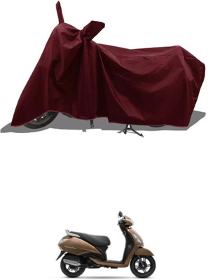 Mdstar Waterproof Two Wheeler Cover for TVS(Jupiter 125, Maroon)