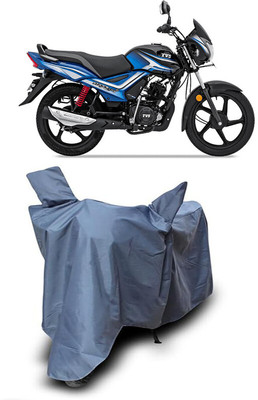 MADAFIYA Waterproof Two Wheeler Cover for TVS(Star City, Grey)
