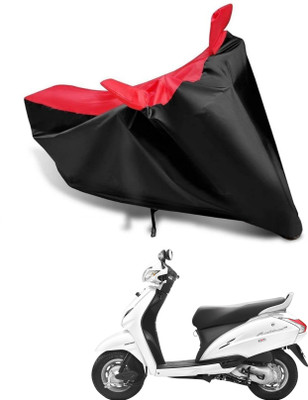 KEDIT Two Wheeler Cover for Honda(Activa 3G, Red, Black)