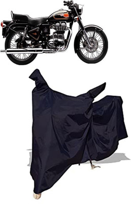 Amexride Two Wheeler Cover for Royal Enfield(Bullet 350 Twinspark, Black)