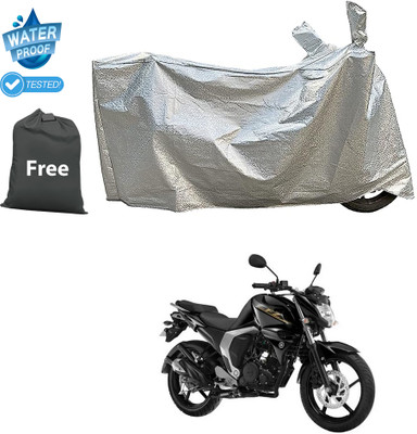 PAGORA Waterproof Two Wheeler Cover for Yamaha(FZ FI, Silver)