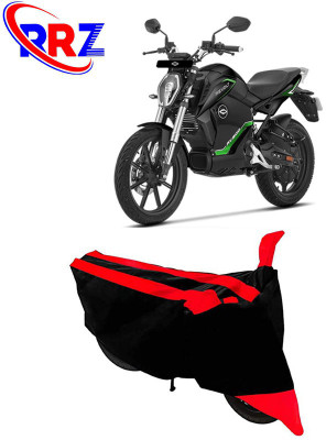 RRZ Waterproof Two Wheeler Cover for Revolt(RV 300, Black, Red)