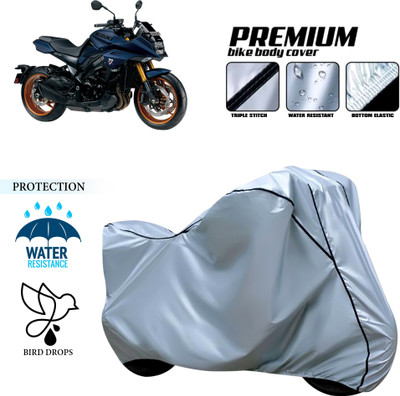 GOSHIV-car and bike accessories Waterproof Two Wheeler Cover for Suzuki(Katana, Silver)