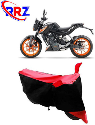 RRZ Waterproof Two Wheeler Cover for KTM(200 Duke, Black, Red)
