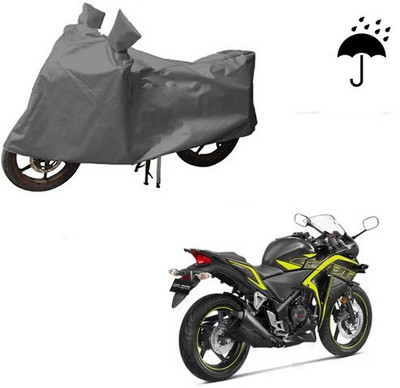 DeepShakshi AUTOMOTIVE Waterproof Two Wheeler Cover for Honda(CBR 250R, Grey)