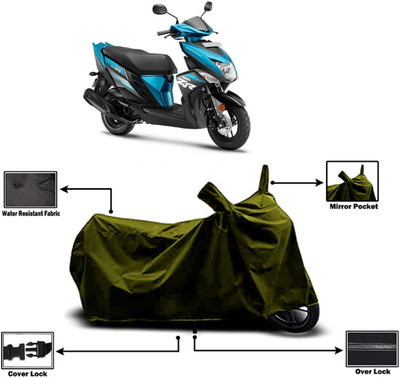 Amexride Two Wheeler Cover for Yamaha(Cygnus Ray ZR, Green)