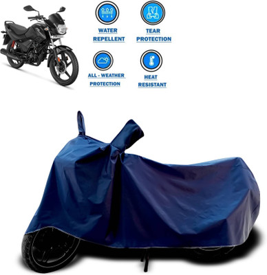 AASHTIK MART Two Wheeler Cover for Hero(Passion Plus, Blue)
