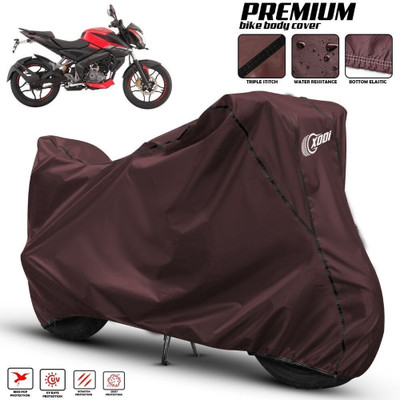xodi Waterproof Two Wheeler Cover for Bajaj(Pulsar 180NS BS6, Maroon, Black)