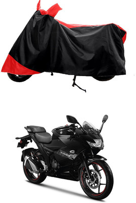 GROFATIK Two Wheeler Cover for Suzuki(Gixxer SF, Red)