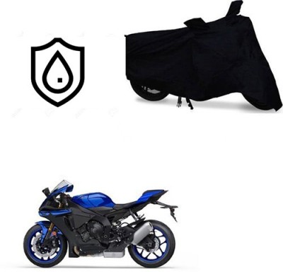 MMSSTAR Waterproof Two Wheeler Cover for Yamaha(YZF R1, Black)