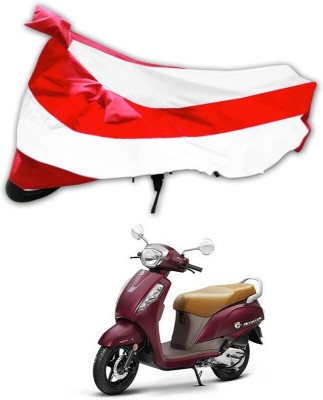 Ascension Two Wheeler Cover for Suzuki(Access 125, Red, White)