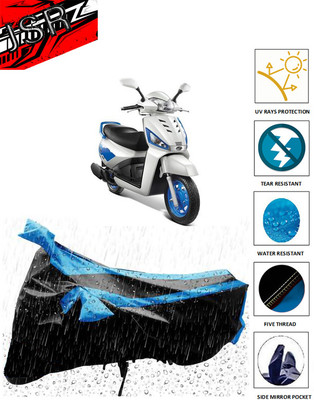J S R Waterproof Two Wheeler Cover for Mahindra(Gusto 125, Blue)