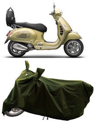 GROFATIK Two Wheeler Cover for Vespa(GTS 300, Green)