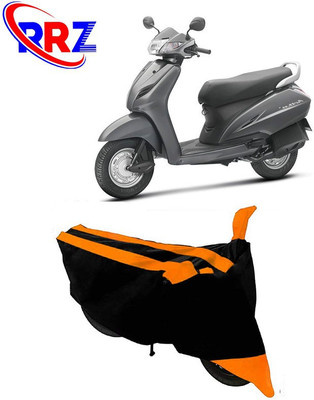 Mdstar Waterproof Two Wheeler Cover for Honda(Activa 3G, Black, Orange)