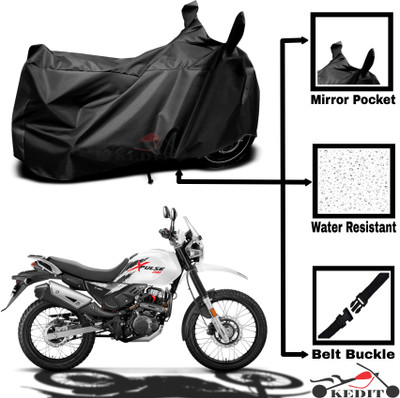 AASHTIK MART Two Wheeler Cover for Universal For Bike(Xpulse 200T, Black)