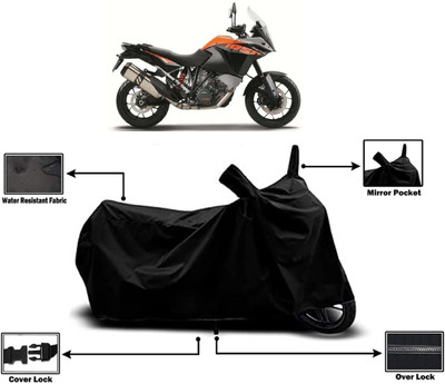 Amexride Two Wheeler Cover for KTM(1050 Adventure, Black)