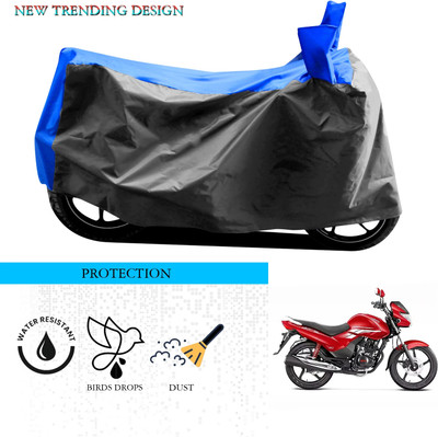 SnehaSales Waterproof Two Wheeler Cover for Hero(Achiever, Grey, Blue)