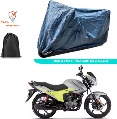 CODOKI Waterproof Two Wheeler Cover for Hero(Glamour Blaze, Blue)