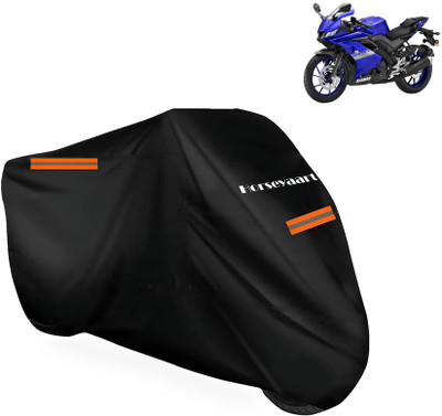 Horseyaart Waterproof Two Wheeler Cover for Yamaha(YZF R15S BS6, Black)