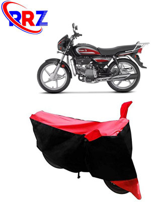 AutoGalaxy Waterproof Two Wheeler Cover for Hero(Splendor Plus, Black, Red)