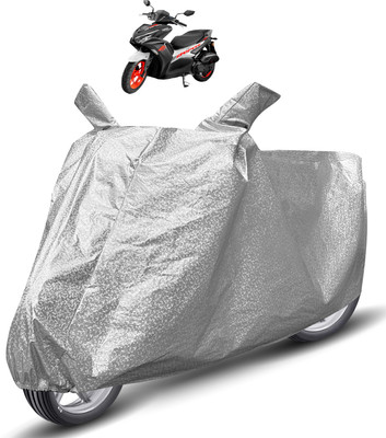 Auto Hub Waterproof Two Wheeler Cover for Yamaha(Aerox 155 Maxi, Silver)
