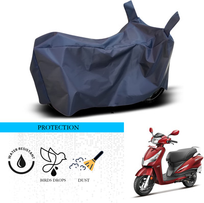 ANTHUB Waterproof Two Wheeler Cover for Hero(Duet 125CC, Blue)
