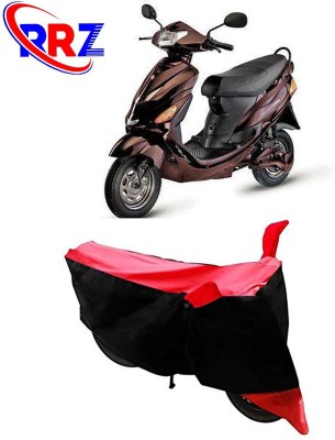 RRZ Waterproof Two Wheeler Cover for Hero(Electric Wave Dx, Black, Red)