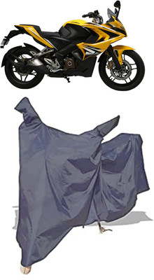 Amexride Two Wheeler Cover for Bajaj(Pulsar SS400 BS6, Grey)