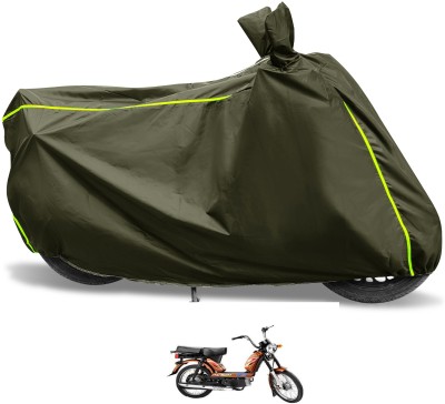 Euro Care Waterproof Two Wheeler Cover for TVS(Heavy Duty Super XL, Green)