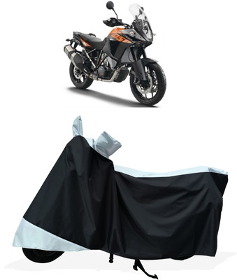 Tricway Two Wheeler Cover for KTM(1050 Adventure BS6, White, Black)