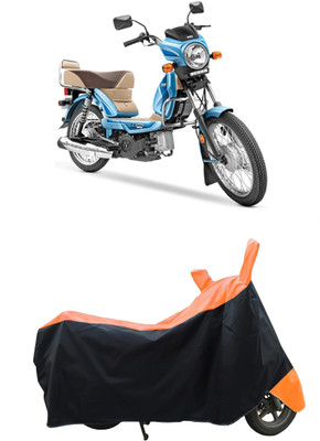 Coxtor Waterproof Two Wheeler Cover for TVS(XL 100 Comfort BS6, Orange)