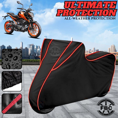 AutoGalaxy Waterproof Two Wheeler Cover for KTM(Duke 200, Black)