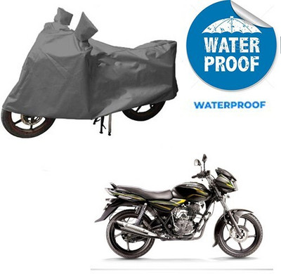 MMSSTAR Waterproof Two Wheeler Cover for Bajaj(Discover 100 DTS-i, Grey)