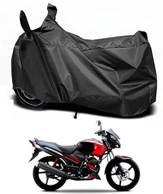 Auto Hub Waterproof Two Wheeler Cover for Yamaha(Gladiator, Black)