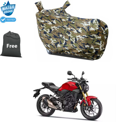 GOSHIV-car and bike accessories Waterproof Two Wheeler Cover for Honda(CB300R, Yellow)