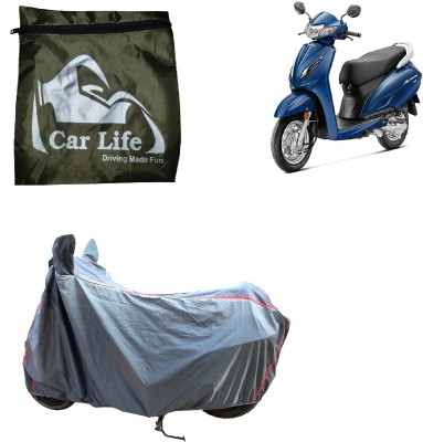 Car Life Two Wheeler Cover for Honda(Activa 6G, Silver)