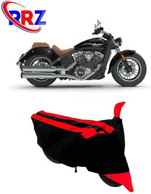 AutoGalaxy Waterproof Two Wheeler Cover for Indian(Scout, Black, Red)