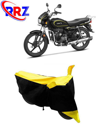RRZ Waterproof Two Wheeler Cover for Hero(MotoCorp Splendor Plus, Black, Yellow)