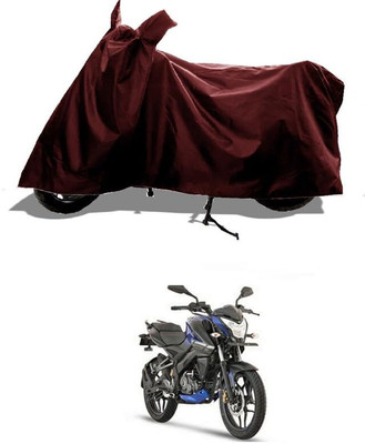 KEDIT Two Wheeler Cover for Bajaj(Pulsar NS 160, Maroon)