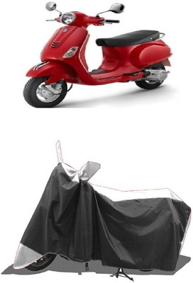 SUGASHRI Waterproof Two Wheeler Cover for Piaggio(Vespa, White, Black)