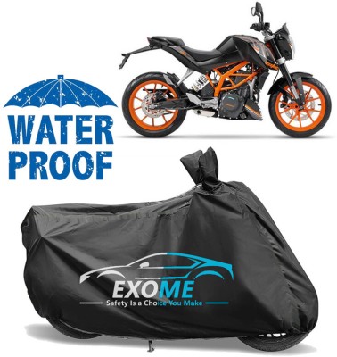 EXOME Waterproof Two Wheeler Cover for KTM(390 Duke, Black)