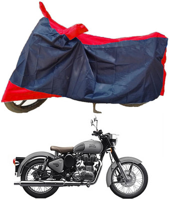 Mdstar Waterproof Two Wheeler Cover for Royal Enfield(Classic Gunmetal, Red, Blue)